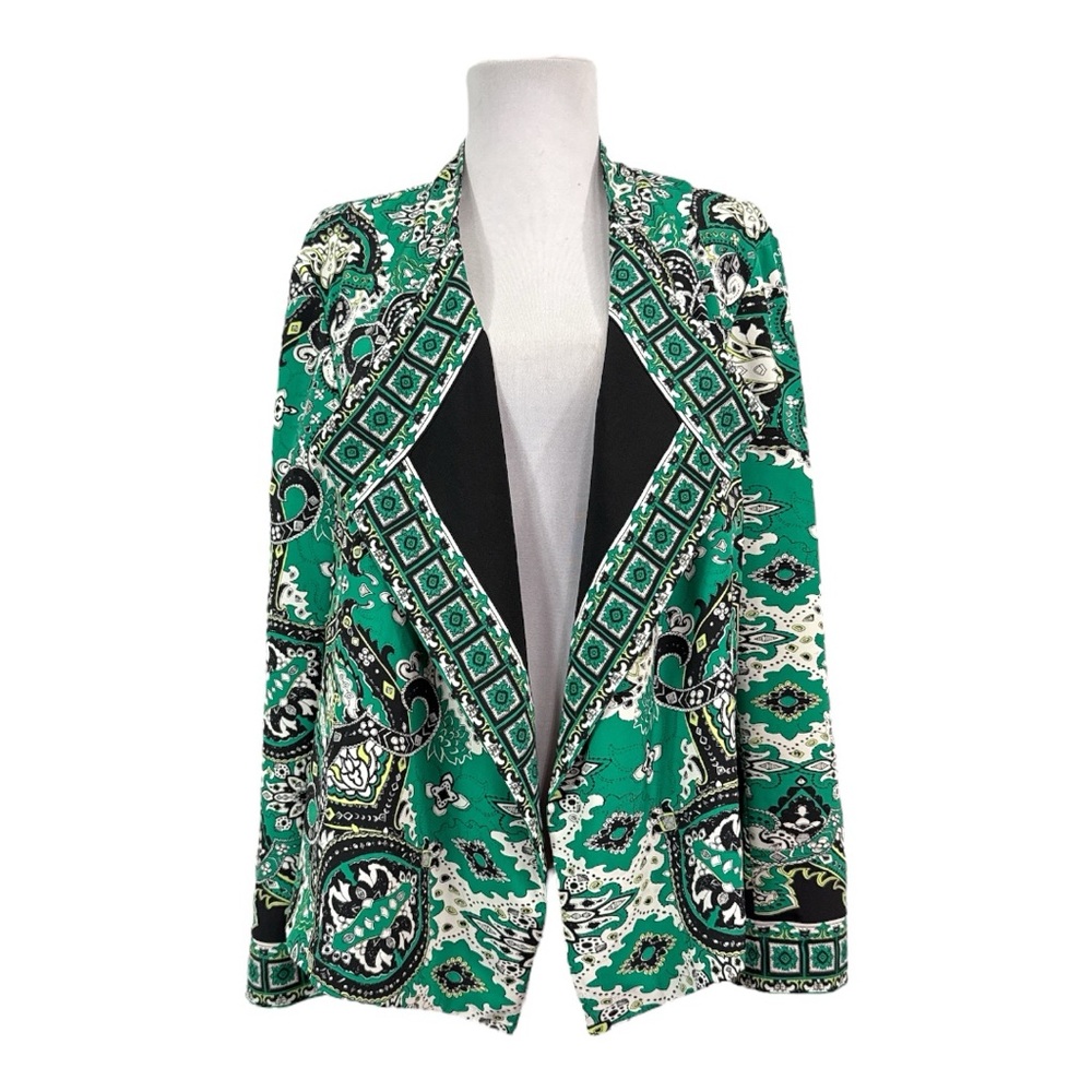 Chico's Large Lightweight Open Front Cardigan Bla… - image 1